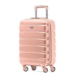 Flight Knight Cabin Suitcase 55x35x20, Carry On for Over 100 Airlines Like Ryanair, EasyJet, British Airways, Virgin Atlantic Lightweight Small Durable Cabin Bag, ABS Hard Shell, Hand Luggage