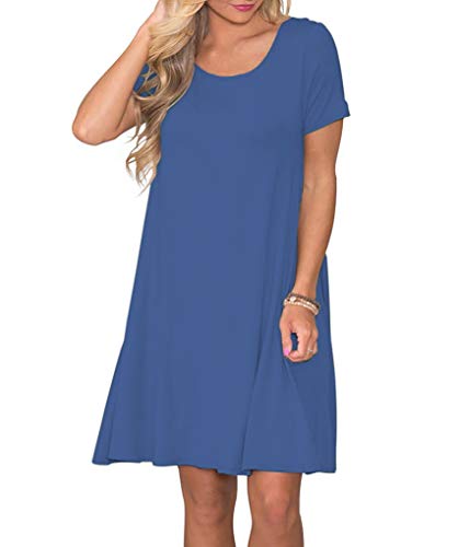 blue tee shirt dress