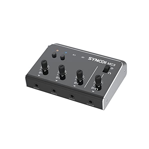 新品   ステレオミキサー    音声ミキサー Amazon | SYNCO-超小型オーディオミキサー-4チャンネル-ミニ