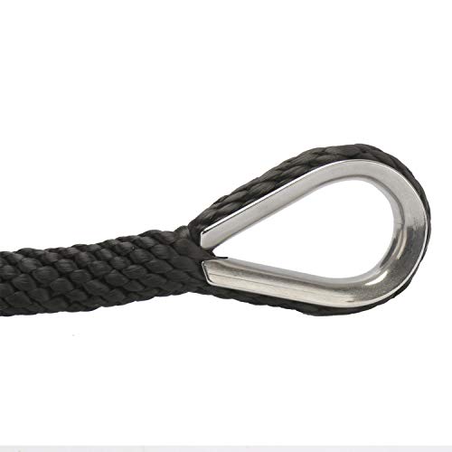 image for NovelBee 3/8 Inch 150Feet Premium Solid Braid MFP Anchor Line Anchor R