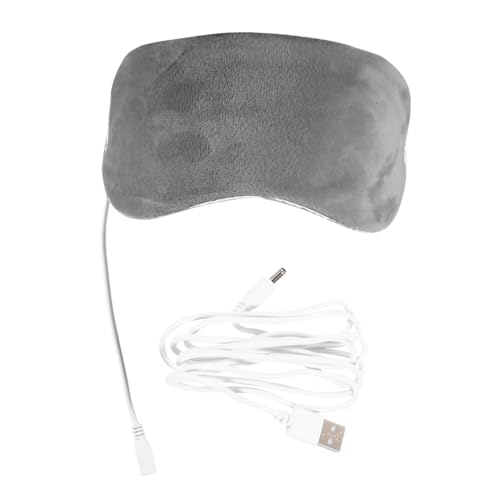 Hemobllo Térmica Ojos USB con Calor Regulable Masaje Relajante y Bloqueo Luz para Dormir Reutilizable para Fatiga Casa Oficina y