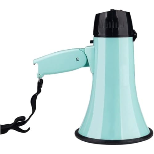 NexPon ポータブル拡声器メガホン スピーカー、 ハンドヘルド マイク、 ポータブル メガホン スピーカー 拡声器、 録音ラウドスピーカー、調節可能なボリューム コントロール付き 折りたたみ式ハンドル チアリーディング用レフリー メガホン 拡声器メガホ