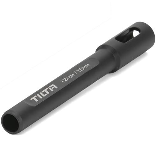 Tilta 15mm to 12mm Compatible with DJI Rod Adapter – Black | Lightweight & Durable | TA-15R-12R-B