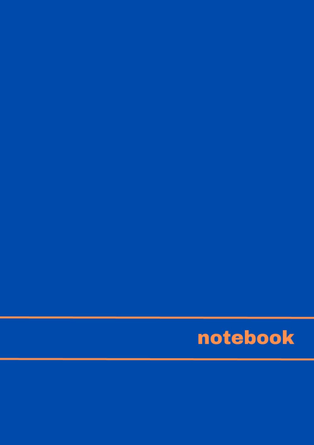 Notebook: A4 (8.27x11.69in) 200 pages plain unlined notebook with blue cover