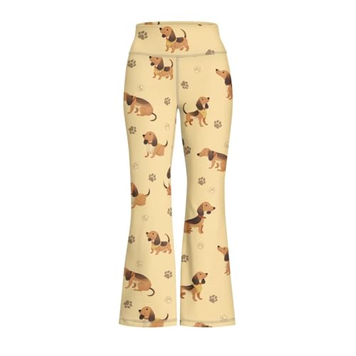 Dachshund Leggings for Girls 5-14 Dog Paw Athletic Leggings Yoga Pants Clothes Flare Leggings Long Tight Trousers Cute Outfits2