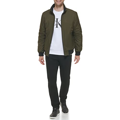 Image of Calvin Klein Men's Winter Coats - Sherpa-lined Hooded Soft Shell Jacket