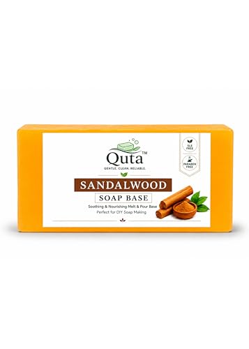 Image of Sandalwood Glycerin Soap Base 950 g - Premium Soothing Herbal Natural Melt & Pour Soap Base for DIY Handmade Soaps - SLS & Paraben Free