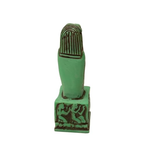 Estatua Dios Sobek Egipcio Verde 4.25 pulg miniatura 6