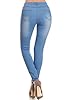 Women's Stretch Pull-On Skinny Ripped Distressed D... #2
