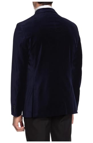 Wangyue Men's Velvet Blazer Jacket Slim Fit Two Button Tuxedo Suit Blazer for Wedding Prom Dinner Party2