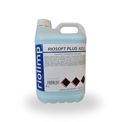Suavizante RIOLIMP RIOSOFT PLUS Azul Garrafa 5 L – Suavidad Intensa y Aroma Fresco Duradero – Fórmula Concentrada Profesional