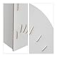 Relaxdays Dokumentenablage, 6 Ablagefächer, DIN A4, HxBxT: 27 x 34 x 27 cm, Büro & Schule, Büro-Organizer, MDF, weiß