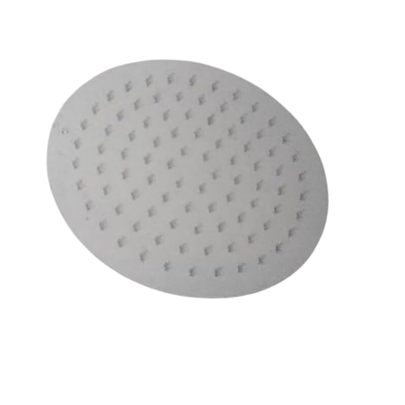 IMPALLI Alcachofa de ducha grande redonda de acero alcachofa para ducha acabado cromado alcachofa ducha antical fácil instalación (25 cm)