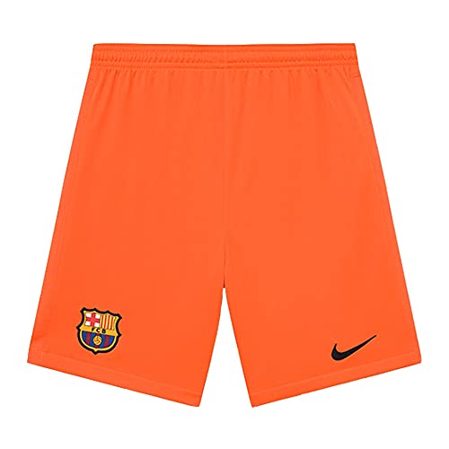 Short de gardien FC Barcelone Orange Nike 2021-2022 pour terrain de foot