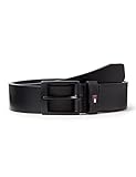 Tommy Hilfiger Herren Adan Leather 3.5 Gürtel, Black, 95