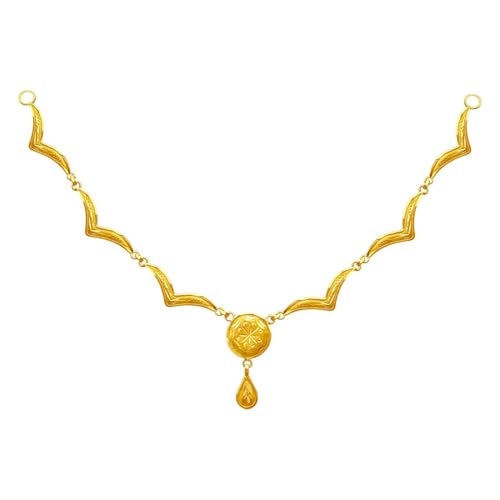 Image of P.C. Chandra Jewellers Swarna Rekha 22KT (916) Yellow Gold Necklace for Women & Girls - 1.22 gram