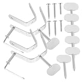 FIXOSHEE 2 Juegos Soporte Fijador para Jamón de Acero Inoxidable Kit de Unidades Accesorios Prácticos y Resistentes para Almacenamiento Hogar y Hotel