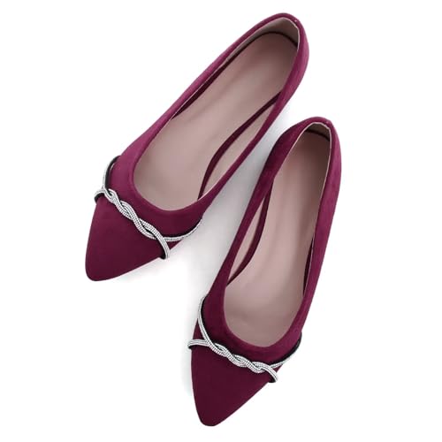 Image of Stunner Womens Flats Fashion Pointed Toe Bowknot Ballet Flats Cute Slip On Dress Flats Comfortable Party Wedding Flats2