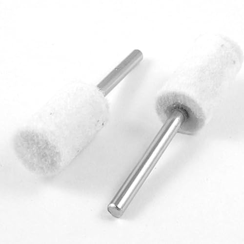 Aexit Buffing Polishing Abrasives Compound Tool Kit 3mm Dia Drill Hole Cylindrical Felt 10 Pcs Model:96as316qo741