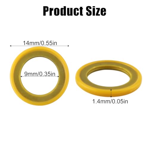 Image of 12pcs 26-830749 Gearcase Drain Plug Seal Washer Gaskets, Lower Unit Grease Gaskets Washer Drain Plug Seal Gearcase Lube Drain Screw Washer Compatible with Mercury Marine /Mercruiser
