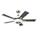 Emerson Ceiling Fans CF995BS Laclede Eco Indoor Ceiling Fan With Remote, 62-Inch Blades, Brushed Steel Finish