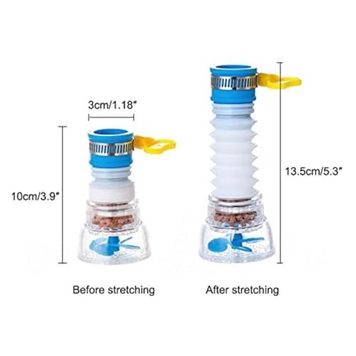 Image of ZUDELLA |Adjustable Kitchen Splash Plastic| Water Saving Faucet Sprinkle Head Nozzle| Bathroom Tap-Multi Color| (1-PCS)