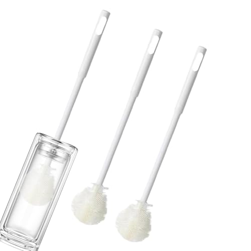 Cepillo limpiador de botellas, cepillo plegable para botellas de agua de mango largo, herramienta de limpieza de frutas y verduras para fregadero, lavavajillas, humidificador, copas de vino