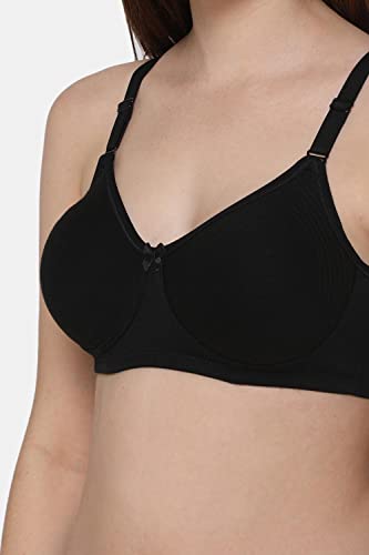 Image of INTIMACY LINGERIE Women's Cotton Brassiere | Non-Padded | Non-Wired | Full Coverage | Shaper Panel with Side Support Regular Bra | 1 Piece | (Def C P)