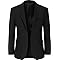 mintgreen Blazers Homme Coupe Veste de Costume Slim fit à Simple Boutonnage pour Mariage ou Travail, Noir, L