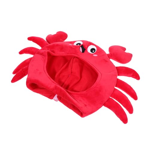 Veemoon 1pc Adorable Crab Headdress for Parties Cosplay Costume Accessory for Halloween Christmas Themed Events Unique Fun -catching Headgear