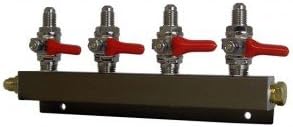 Co2 Distribution Manifold - MFL (Threaded) Connections (4-way)