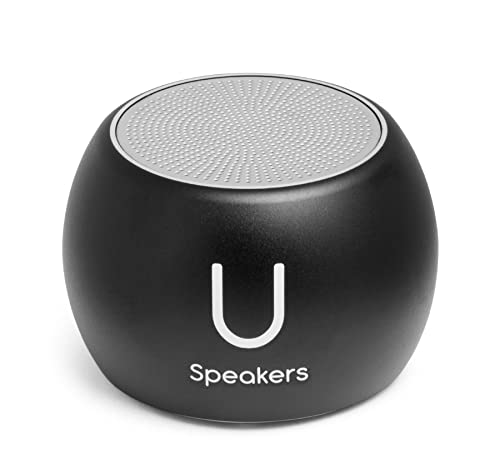 Fashionit U Boost - Portable Speaker Bluetooth Wireless - Subwoofer, Mic & Remote Shutter, Bluetooth Speakers, Rich Sound, Stocking Stuffers, White Elephant Gifts for Adults - Black