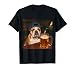 English Bulldog Drinking Beer Tee Funny Fathers Day Dog Meme T-Shirt