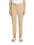 edc chino fit damen Abnehmbarer Raffia-Flechtgürtel
