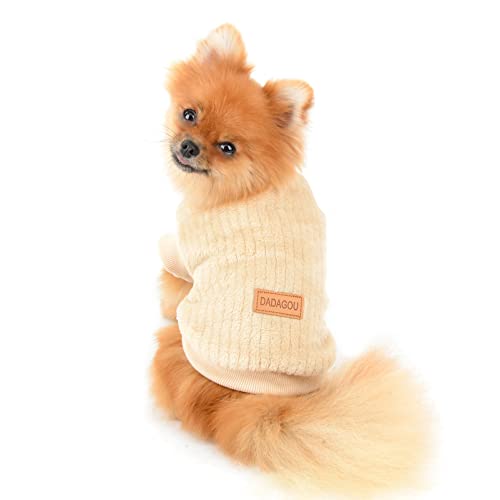 SMALLLEELUCKYSTORE-Pet-Ribbed-Fleece-Jumpers-Pullover-Sweatshirt-for-Small-Dogs-CatPuppy-Yorkie-Chihuahua-Warm-Sweater-Winter-Clothes