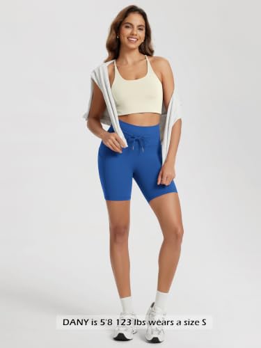 Image of ODODOS Halter Sports Bra for Women Non Padded Strappy Cropped Tops Workout Yoga Crop