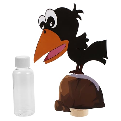 WOONEKY 1 Juego De Juguetes Científicos De Agua Potable De Cuervos, Juguetes De Experimentos De Ciencia para Niños DIY, Juguetes De Aprendizaje Preescolar para Aula De Guardería