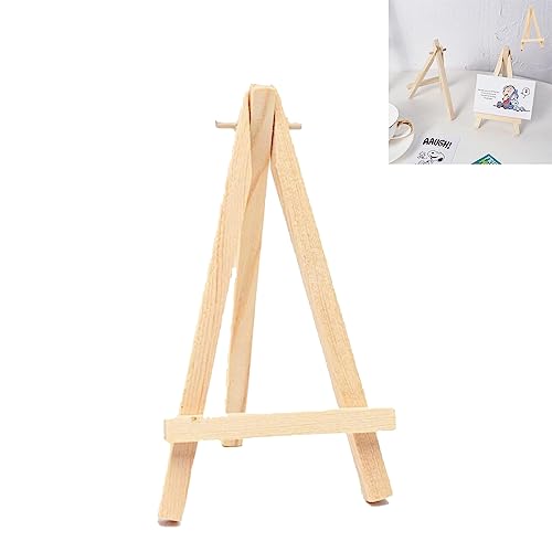 Mini Easel Stand 2pcs Wooden Card Stands for Display Tabletop Art Display Easels for Displaying Canvas Paintings Drawing Small Painting Easel WeddingSuitable for People Aged 14 and Above
