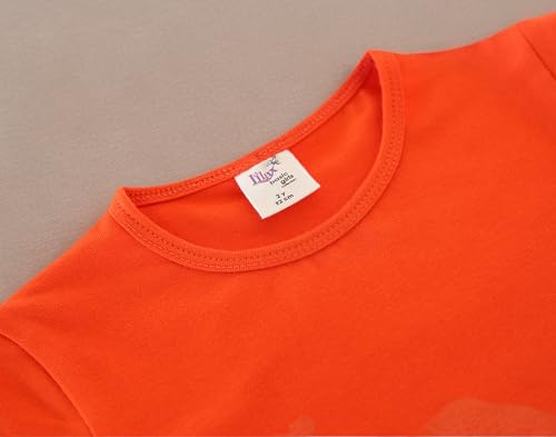 Image of Lilax Girls Short Puff Sleeve Cotton T-Shirt, Toddler & Little Girls Top | 95% Cotton Puff Sleeve Tee; Crewneck, Short Sleeve; Toddler & Girls Sizes 2T-12; for School, Play & Everyday; Machine Wash