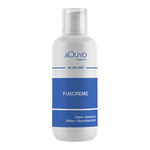 Blueline Fußcreme gegen Hornhaut und Fußpilz (500ml) | Creme für trockene, rissige Füße und Entzündungen der Haut | Fusscreme mit 15% Urea | Fusspflege zur Behandlung von Schrunden Cover