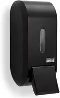 Dispenser Porta Saboneteira Premisse Urban Compacto Preto Com Reservatório