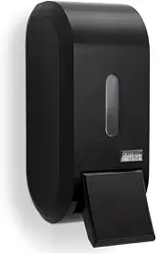 Dispenser Porta Saboneteira Premisse Urban Compacto Preto Com Reservatório