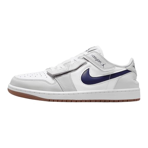Air Jordan 1 Low EasyOn Men's Shoes (DM1206-146, White/Neutral Grey/Gum Medium Brown/Midnight Navy)