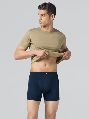 Image of XYXX Nova Cotton Boxer Brief for Men |Regular Fit with intellifresh No-Marks Waistband | Inner Elastic | Solid Underwear for Men