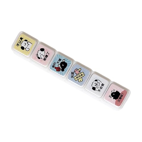 6 パターン 1 漫画スタンプ装飾クラフトスクラップブッキングやジャーナルフォトアルバム包装装飾フォトポリマージャーナリング