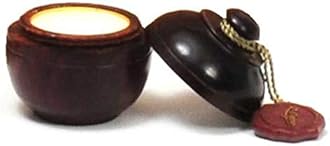 Natural Solid Perfume Body Musk In Wooden Jar - 6 gm (White Musk)