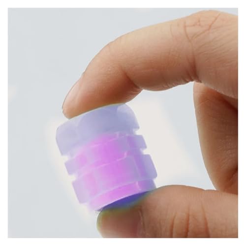Cubierta de válvula luminosa azul para bicicleta miniatura 7
