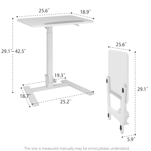 Bureau debout inclinable 90° PUNCIA table réglable blanche pour optimiser les petits espaces - 3