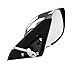 Chrome 5-PINS With Electric Folding Rearview Side Mirror Assembly Assy Compatible For Toyota Land Cruiser Prado 120 FJ120 LC120 2003-2009(Only Right)