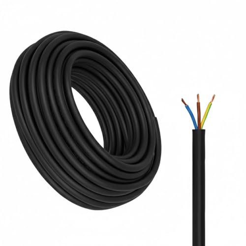 Image of (𝟏𝟓 𝐘𝐞𝐚𝐫𝐬 𝐖𝐚𝐫𝐫𝐚𝐧𝐭𝐲) 3-Core Electrical Cable 90 Meter | PVC Insulated Flexible Copper Conductor Power Wire | Suitable for Home, Domestic and Industrial Electrical Wiring